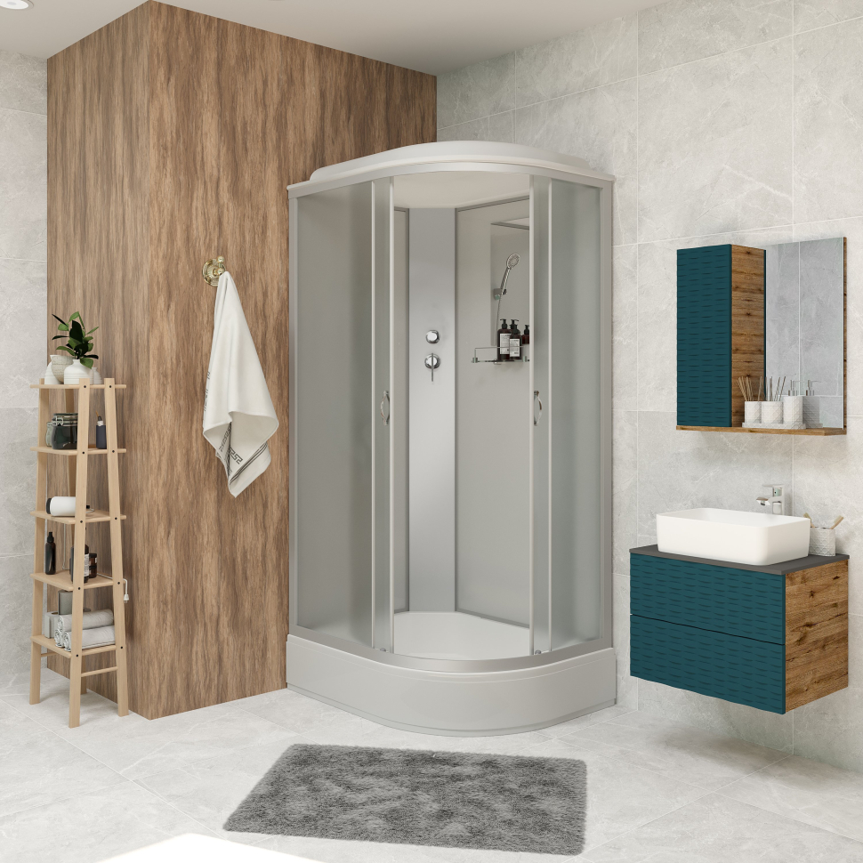 Душевая кабина Niagara NG-33084-14L (1000х800х2150) средний поддон (26см) стекло МАТОВОЕ