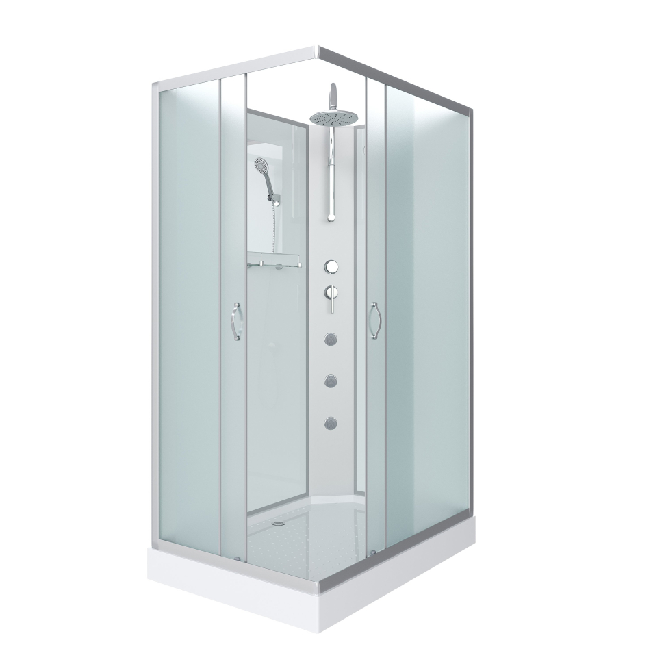 Душевая кабина Niagara NG-43975-14QBKTG (900х700х2100-2400) низкий поддон(13см) стекло МАТОВОЕ — изображение 2