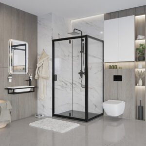 Душевое ограждение Niagara NG-83-9AB-A80B (90*80*195) прямоугольник, дверь распашнаяа