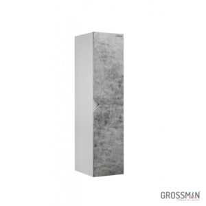 Пенал подвесной Grossman ИНЛАЙН-35 см белый/бетон