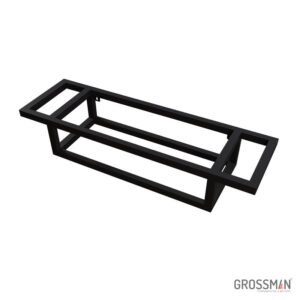 Консоль подвесная Grossman МЕТРИС-50 см черная с полотенцедержателем