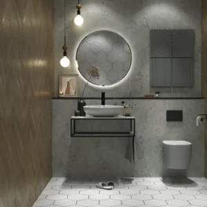 Столешница из керамогранита LOFT 80, Светло-серый МА01 Nat