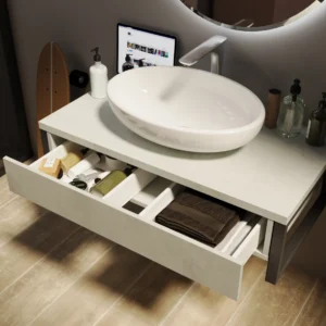 Тумба GRUNGE LOFT 100П 1в.я Бетон светлый