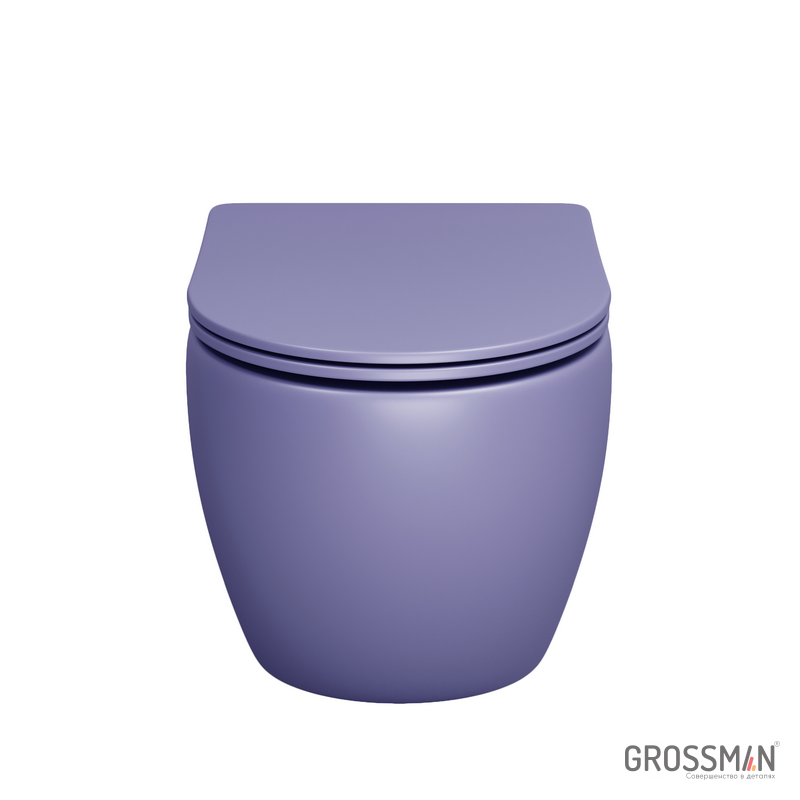 Унитаз подвесной Grossman GR-4411LIMS фиолетовый матовый — изображение 4
