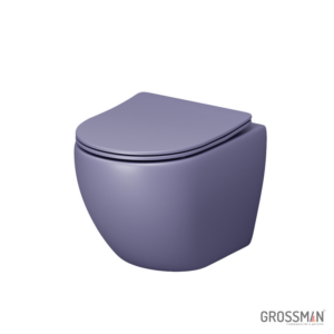 Унитаз подвесной Grossman GR-4455LIMS фиолетовый матовый