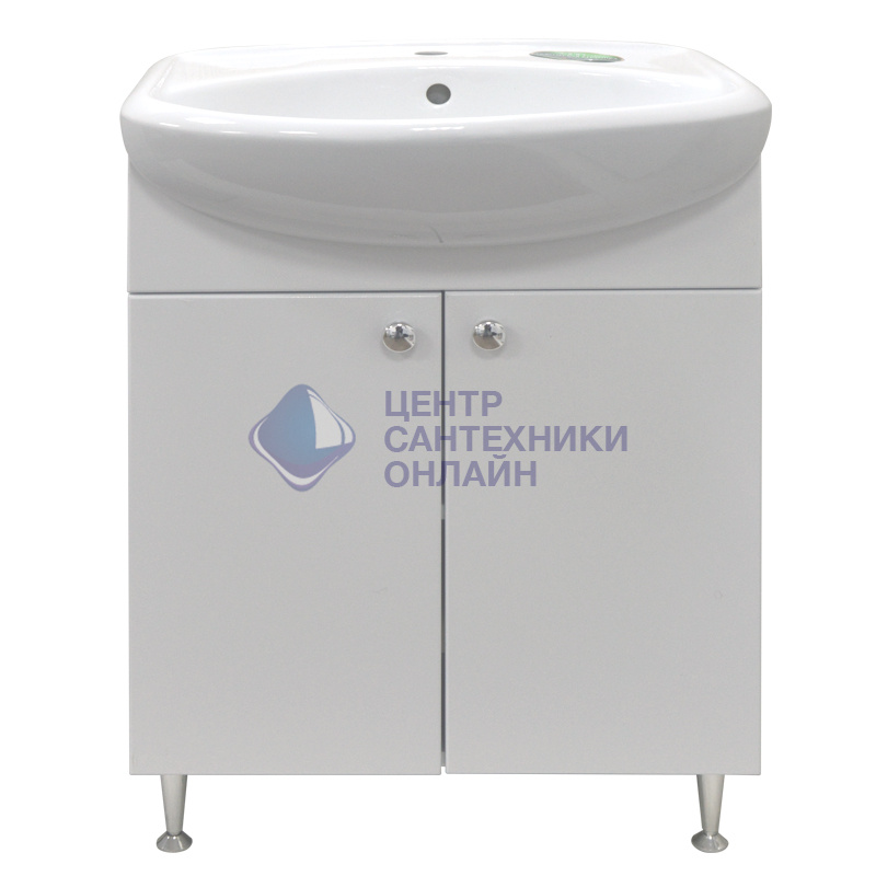 Комплект Тумба Моника New 60 напольная 600х840х300 с раковиной Арго 60 (CS00076240)
