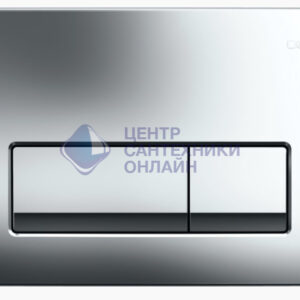Кнопка смыва Geberit Delta50 двойной смыв, пластик, глянцевый хром (115.119.21.1)