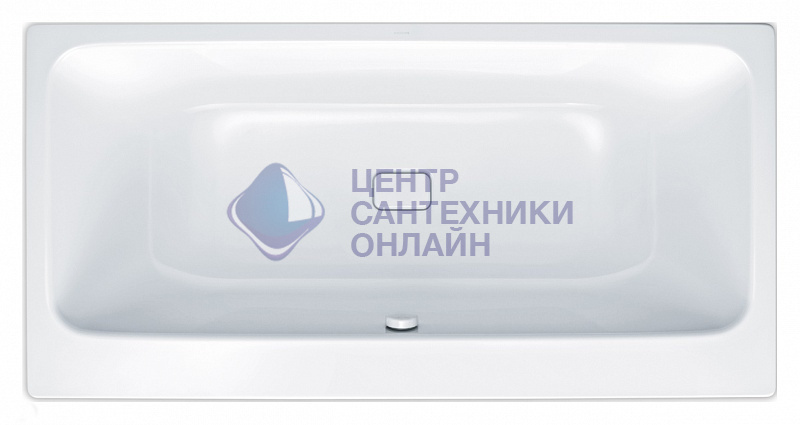 Ванна стальная Kaldewei ASYMMETRIC DUO 1900х1000х420, Easy clean, alpine white, без ножек