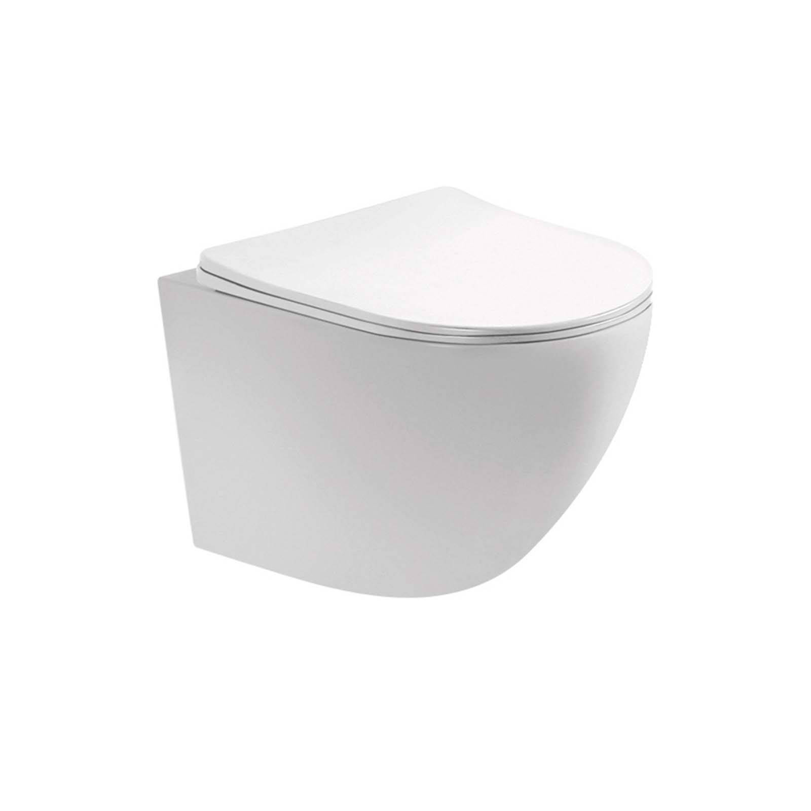 Унитаз подвесной безободковый Aquatek ЕВРОПА AQ1901-00 525*360*320 с сиденьем Soft Close