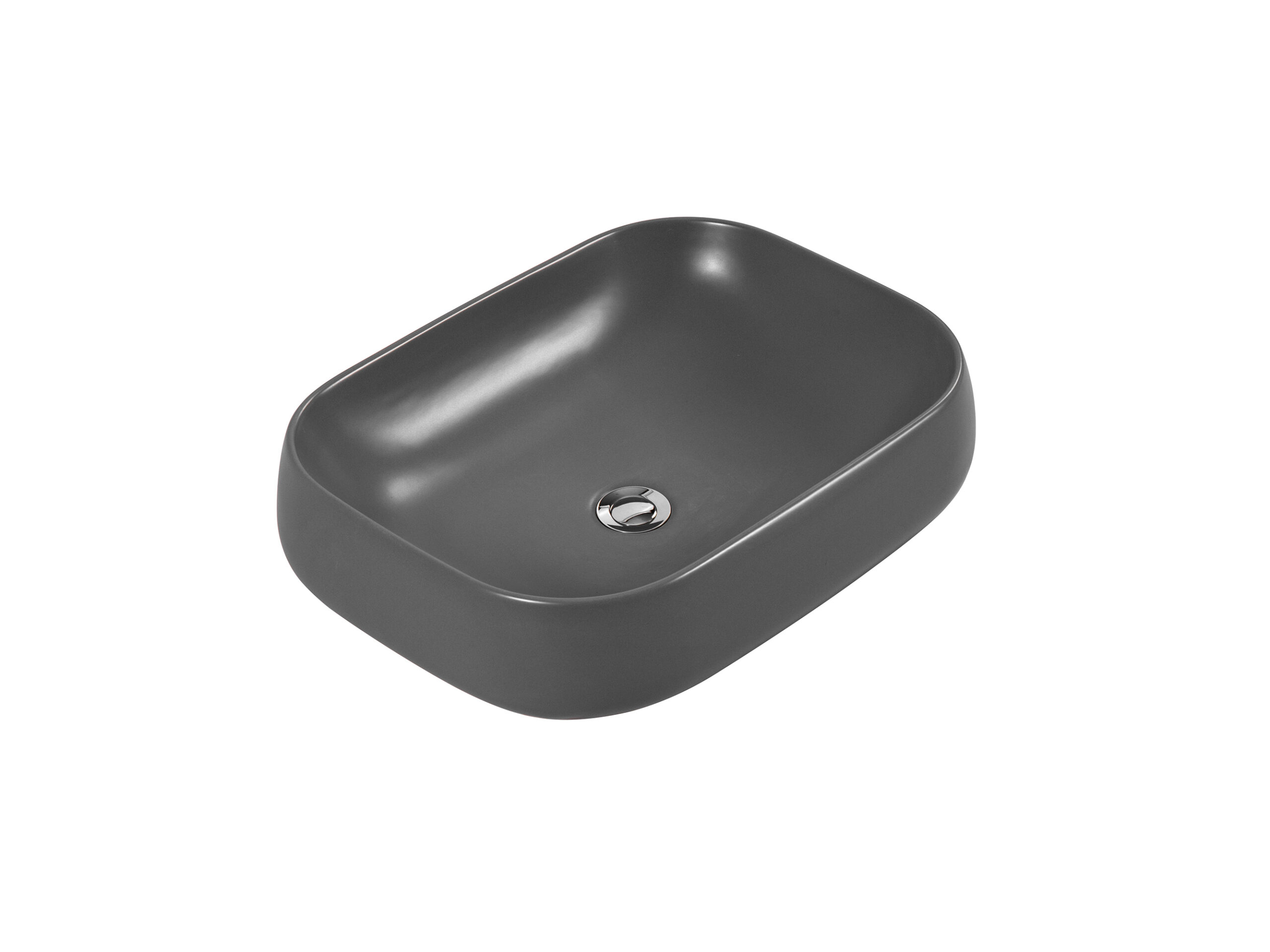 Раковина накладная Aquatek AQ5526-MG 560*420*140мм, цвет серый матовый — изображение 5