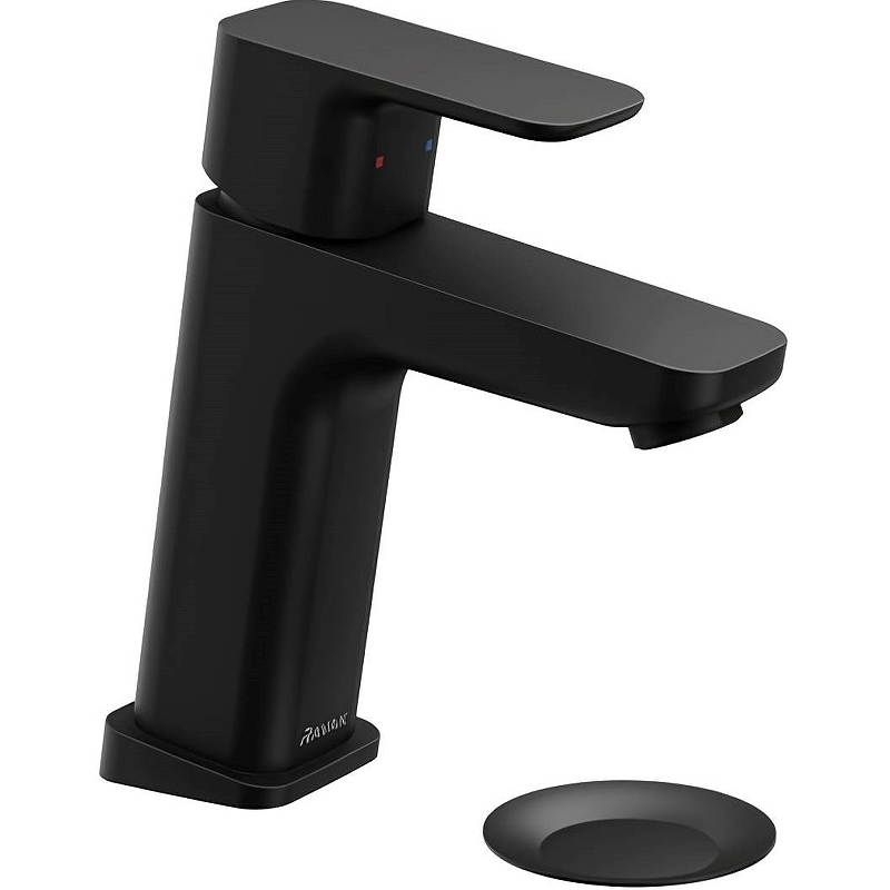 Смеситель для раковины Ravak 10° Free black-TD F 013.20 с донным клапаном, керамический картридж, черный матовый (X070149)