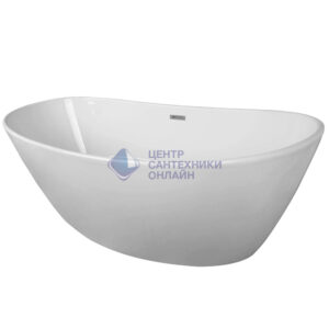 Ванна акриловая Azario EASTON 1800x820x600 мм., белая, свободностоящая, в комплекте с сифоном и металлической рамой