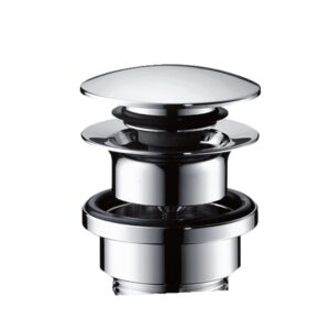 Донный клапан Hansgrohe для раковин и биде с переливом, хром (50100000)