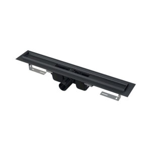 Душевой лоток Alcadrain с порогами для перфорированной решетки, черный-мат (APZ1BLACK-950)
