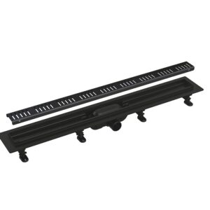 Душевой лоток Alcadrain Simple с черной матовой решеткой (APZ10BLACK-750M)