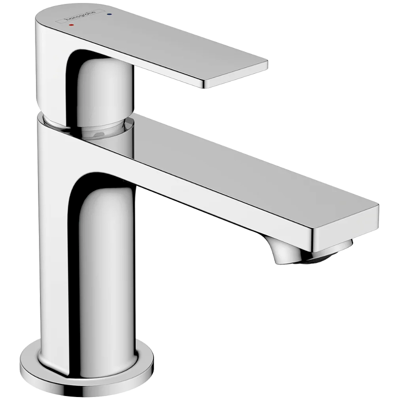 Смеситель для раковины Hansgrohe Rebris E со сливным гарнитуром, керамический картридж, хром (72550000)