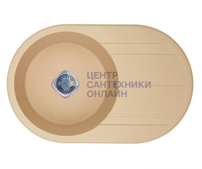 Кухонная мойка AQUATON Амира, латте (1A712932AI260)