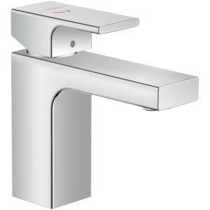 Смеситель для раковины Hansgrohe Vernis Shape со сливным гарнитуром, керамический картридж, хром (71594000)
