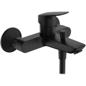 Смеситель для ванны Hansgrohe Logis керамический картридж, черный матовый (71400670)