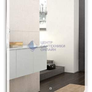 Зеркало AZARIO Стив-4 685х915 c подсветкой и диммером, подсветка+часы (LED-00002316)
