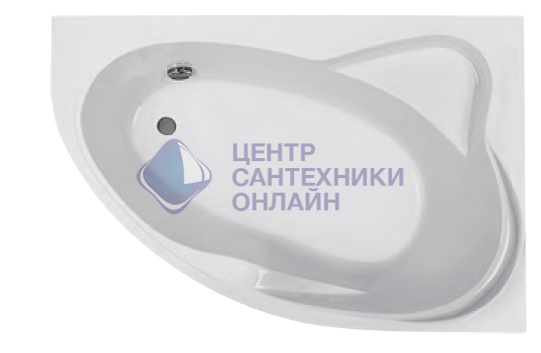 Ванна акриловая Roca LUNA 170х115 асимметричная, правосторонняя