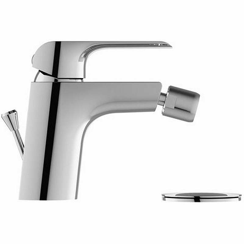 Смеситель для биде Ravak Flat FL 055.00 с донным клапаном, керамический картридж, хром (X070122) — изображение 2