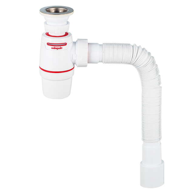 Сифон для раковины WIRQUIN Air System 1 1/4х40 с выпуском белый (30987079)