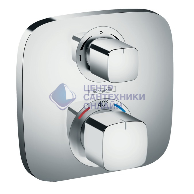 Смеситель для душа Hansgrohe Ecostat E, с термостатом, хром (15708000)