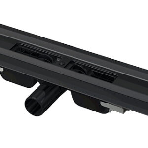 Водоотводящий желоб Alcaplast APZ1BLACK, с порогами для перфорированной решетки, черный матовый (APZ101BLACK-650)